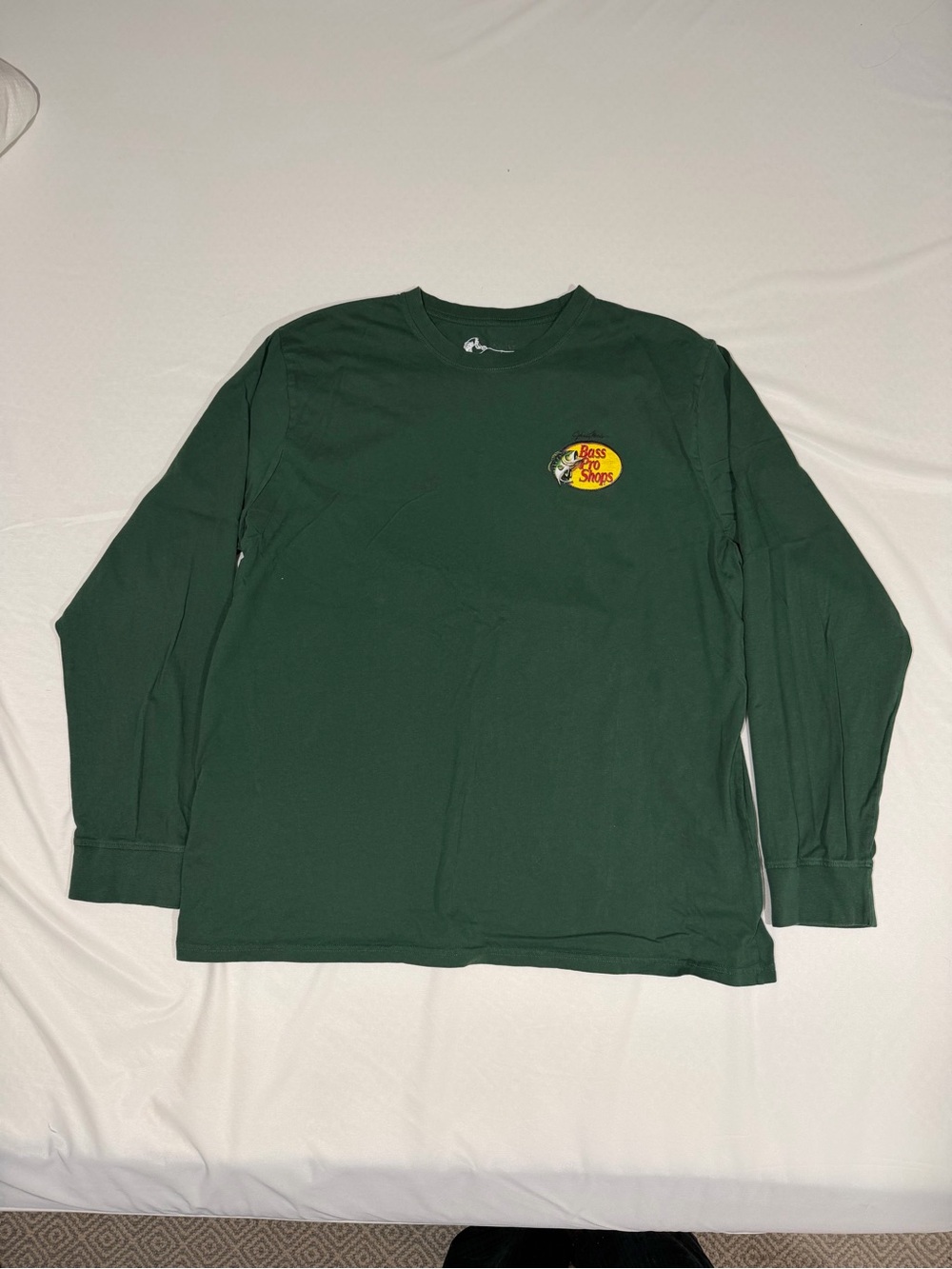 Bass Pro Shops Dark Green Long Sleeve Logo Tee